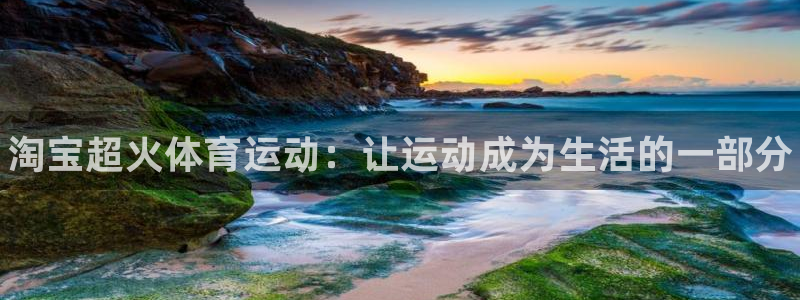 中欧体育官网入口：淘宝超火体育运动：让运动成为生活的一部分